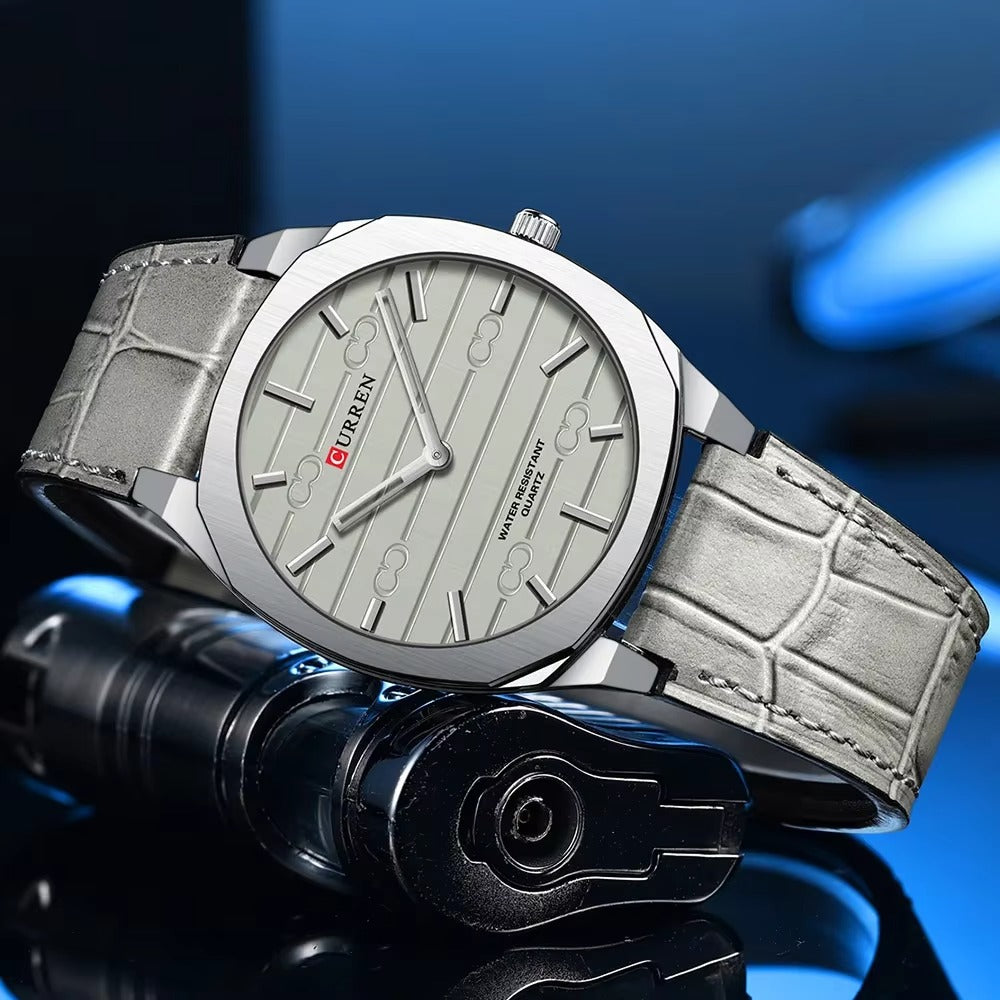 Minimalistisch moderne Leder Armbanduhr "Sottile alla moda no.5224“ - PITANI