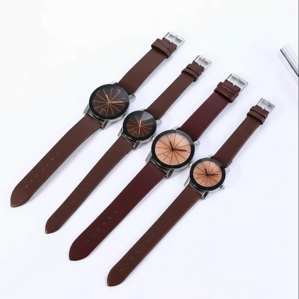 Elegante strahlenförmige Partner Armbanduhr "Bicchiere rotondo creativo no.5151" - PITANI