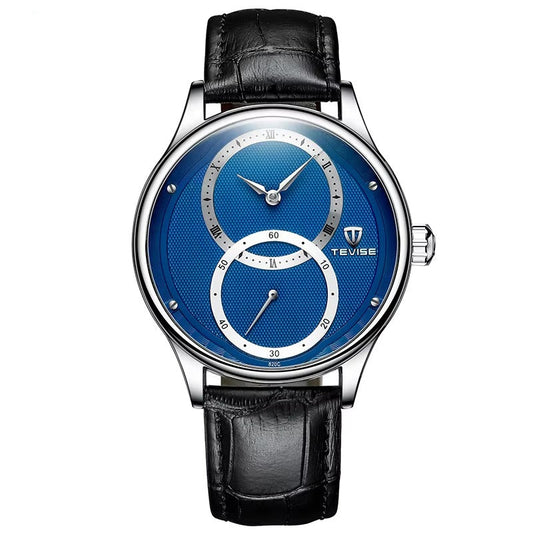 Kreisförmige Zeiger Leder Automatik Armbanduhr "Puntatore circolare Scratch no.4167" - PITANI