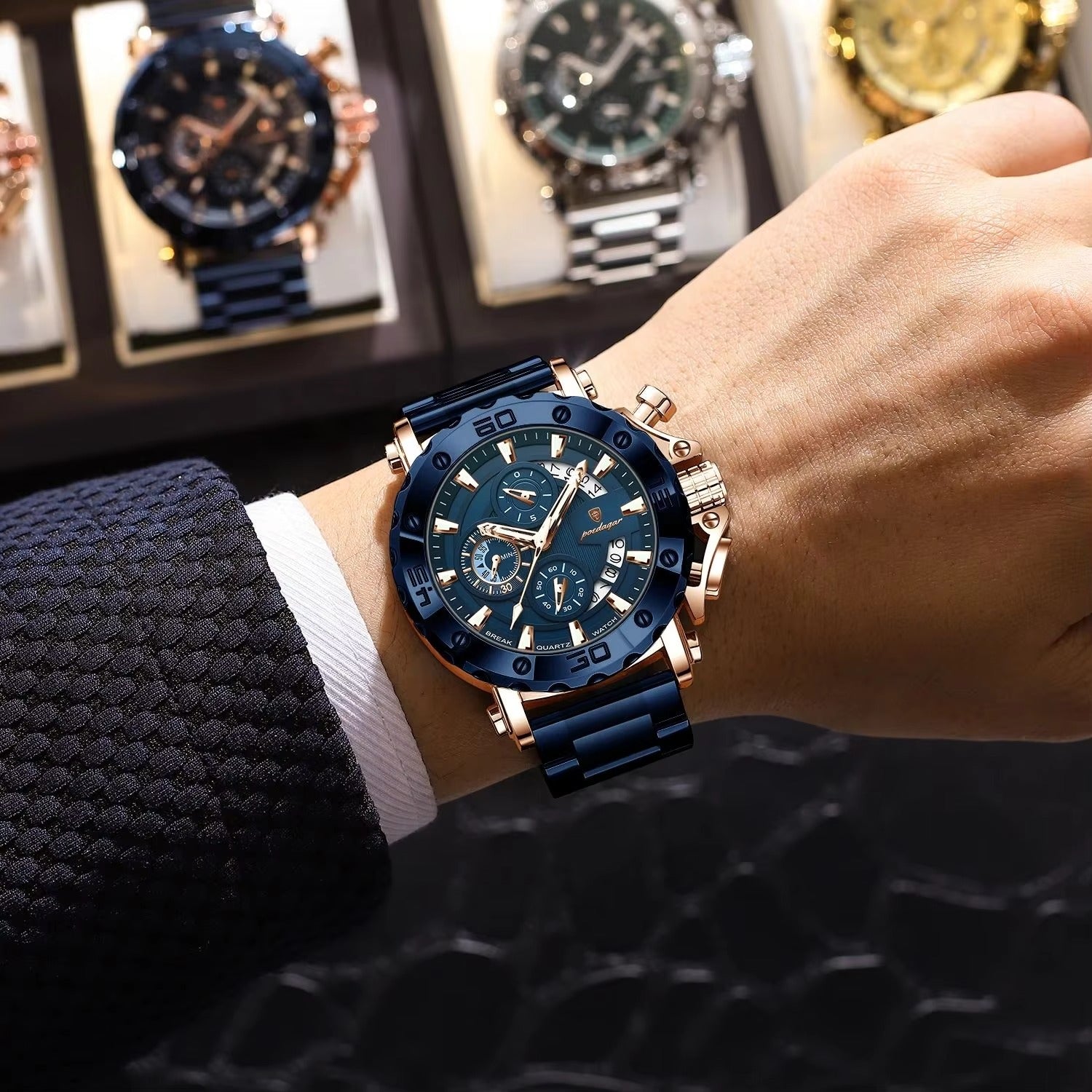 Edelstahl Armbanduhr "Moda Uomo no.5238“ - PITANI