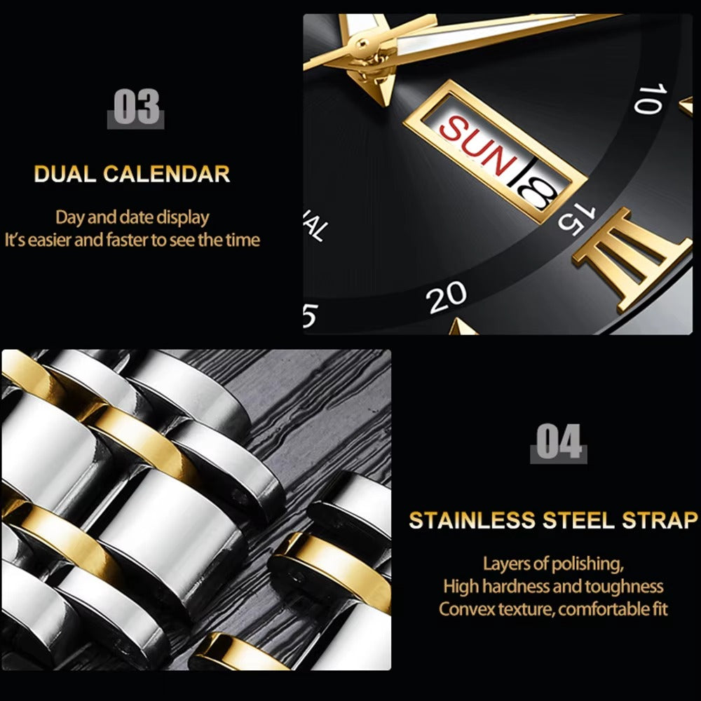 Edelstahl Armbanduhr "Movimento al quarzo no.5250“ - PITANI