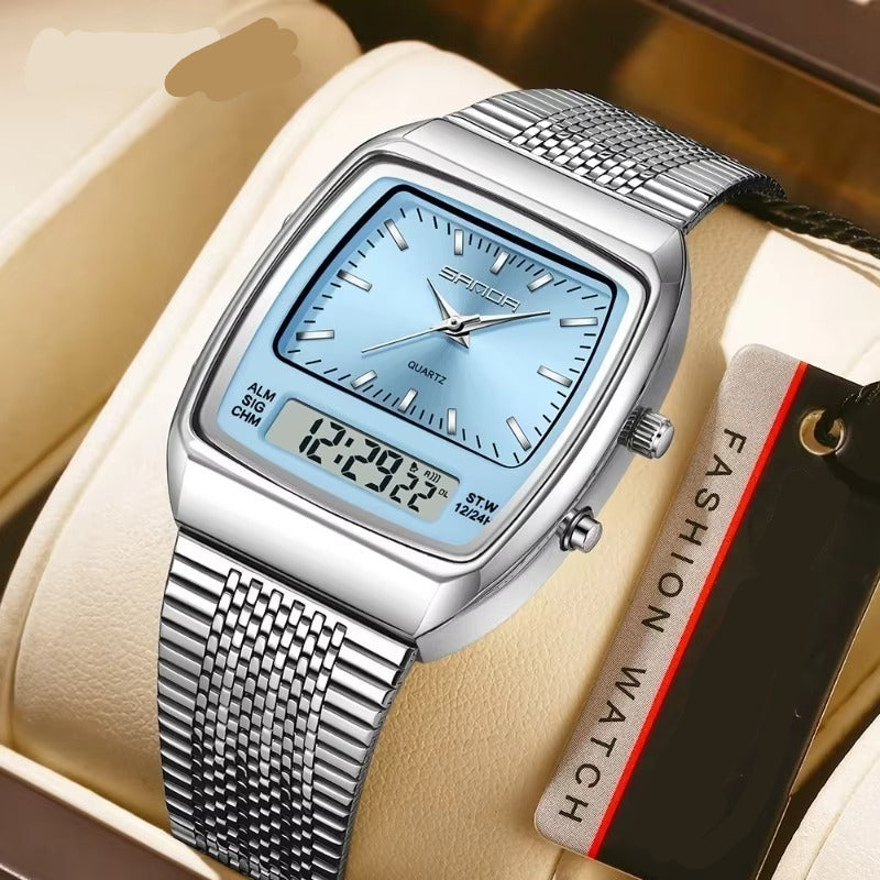 Edelstahl Armbanduhr "Doppio movimento no.5255“ - PITANI