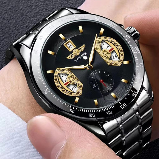 Trendige Edelstahl Automatik Armbanduhr "Affari alla moda no.5245“ - PITANI