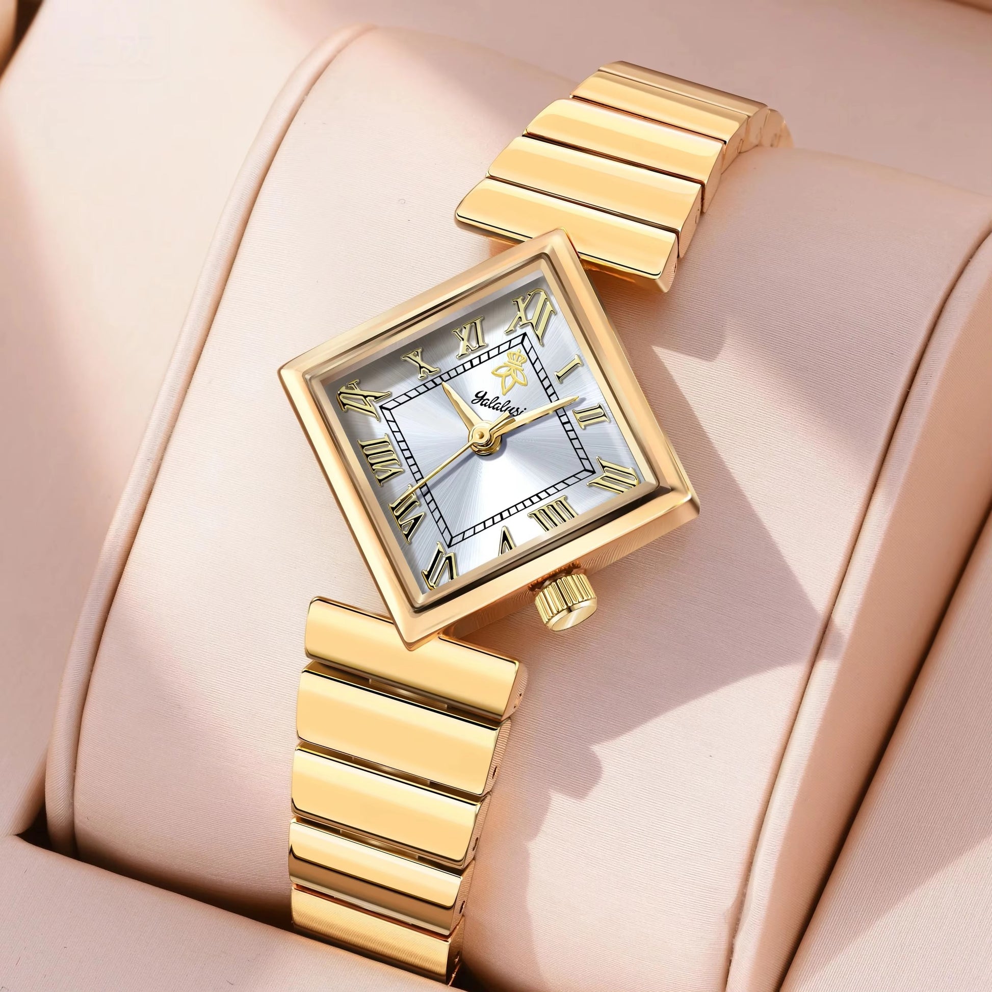 Viereckige elegante Edelstahl Armbanduhr "Resistente ai graffi no.3212" - PITANI