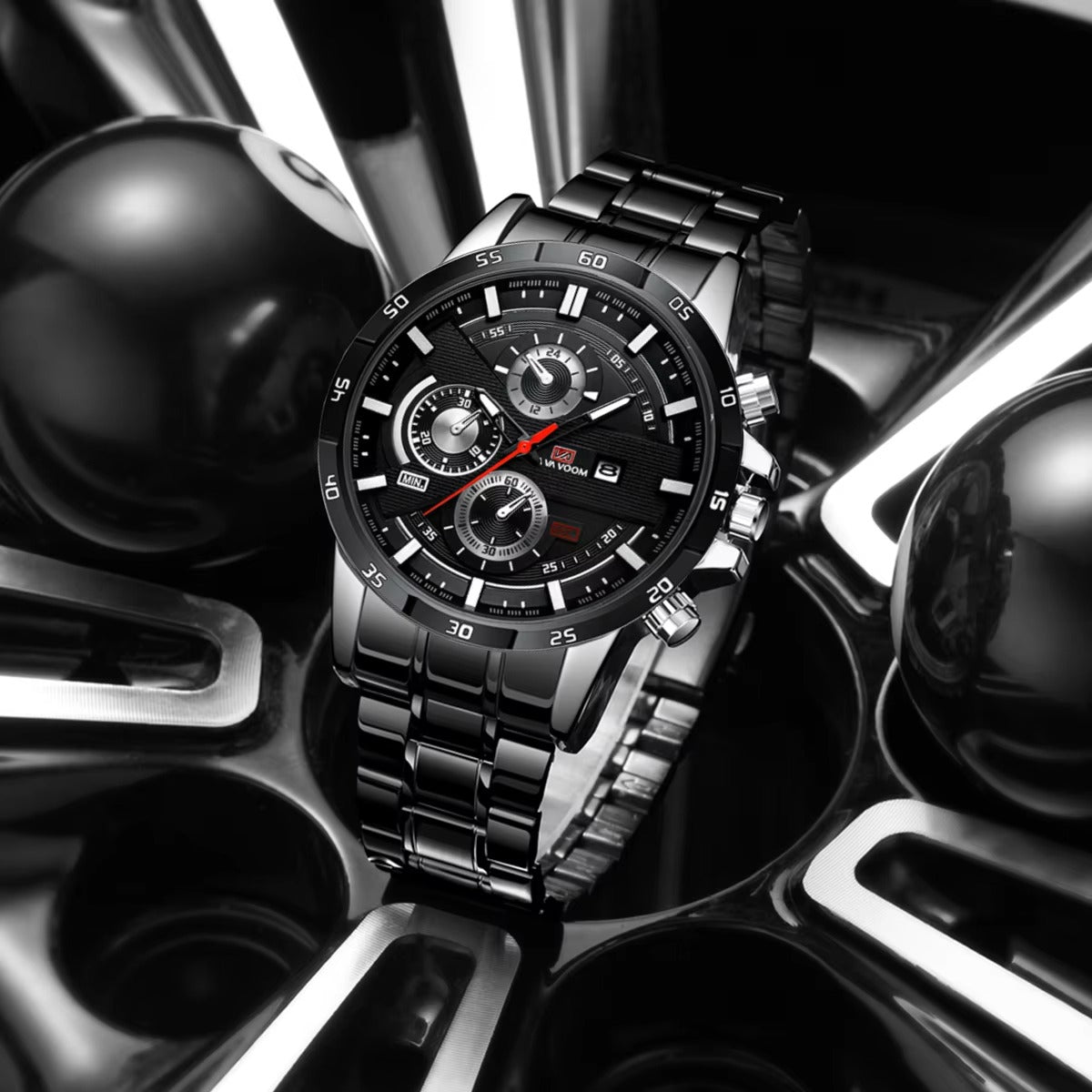 Edelstahl Armbanduhr "Orologio al quarzo con calendario no.4120" - PITANI