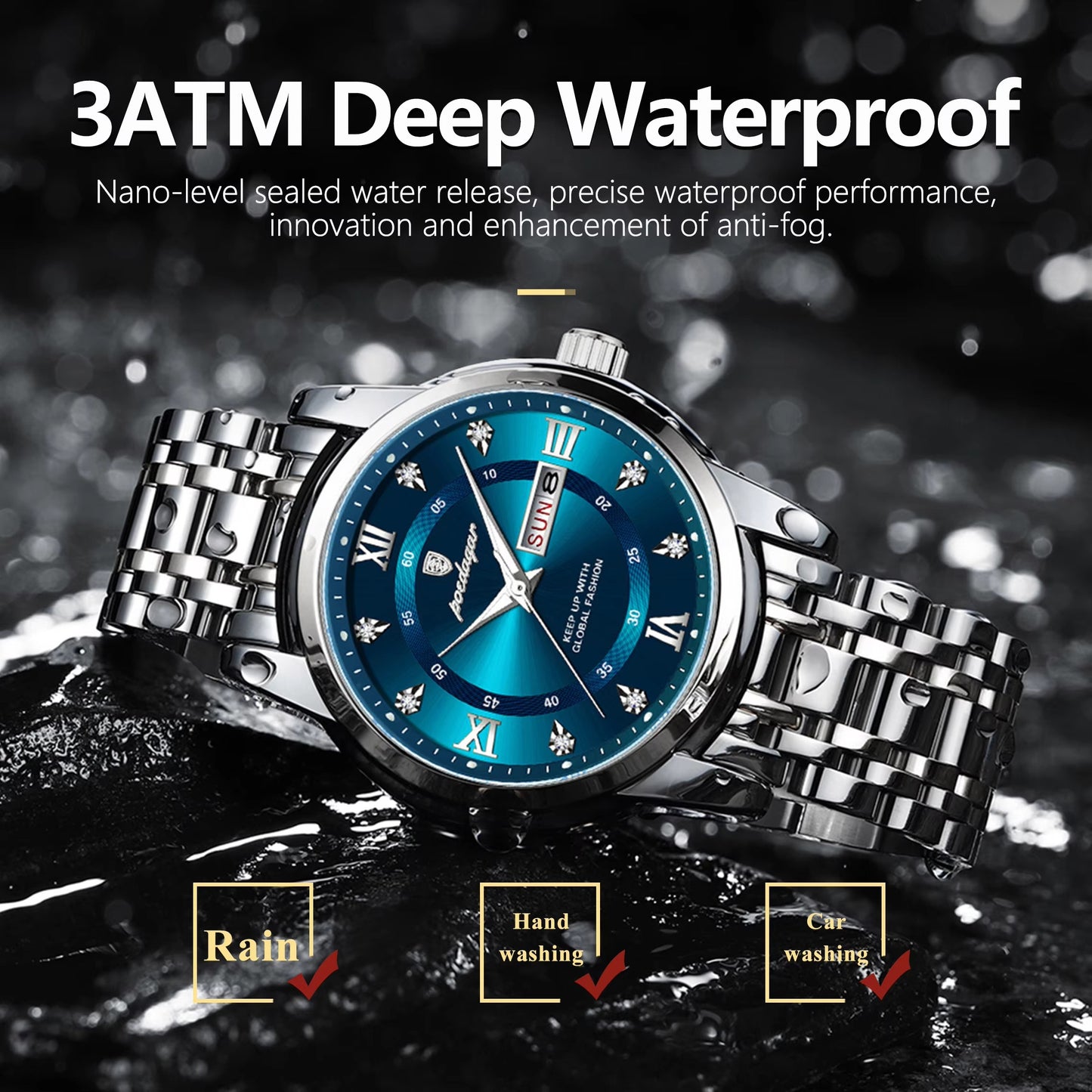 Elegante Edelstahl Armbanduhr "Orologio da polso sportivo no.5225“ - PITANI