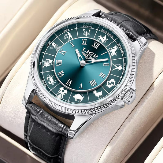 Sternzeichen Leder Armbanduhr "Lusso creativo no.5234“ - PITANI