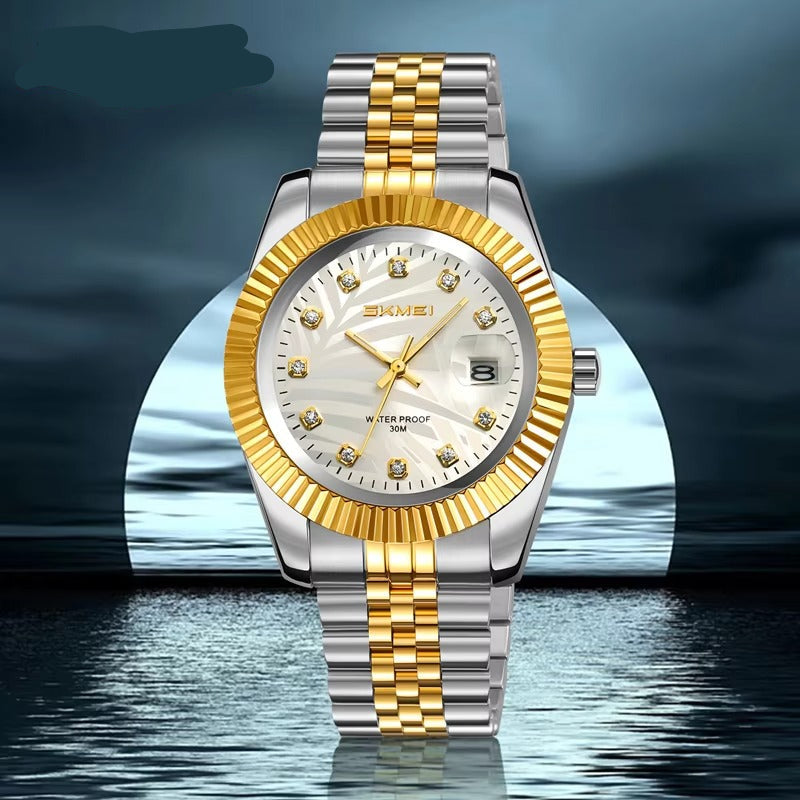 Elegante Edelstahl Armbanduhr "Orologio verde di Moda no.5306“ - PITANI