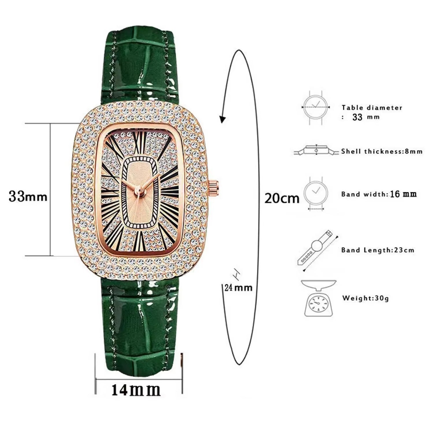 Glitzer Armbanduhr "Orologio da donna alla moda no.5147" - PITANI