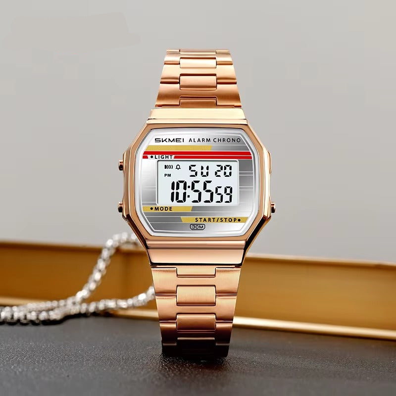 Digitale Edelstahl Armbanduhr "Cronometro digitale no.5227“ - PITANI