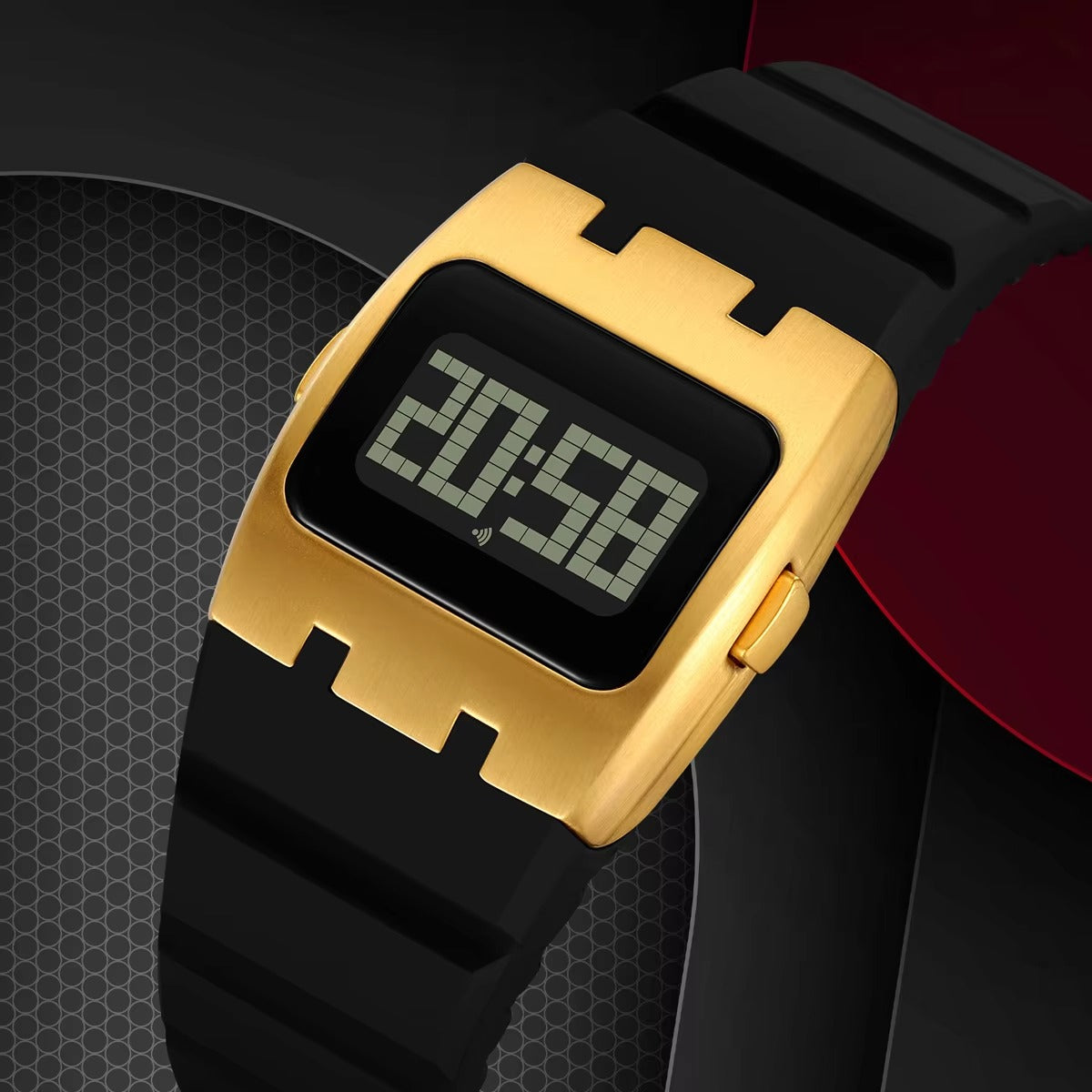 Silikon Armbanduhr mit digitaler Uhranzeige "Display resistente agli urti no.5124" - PITANI