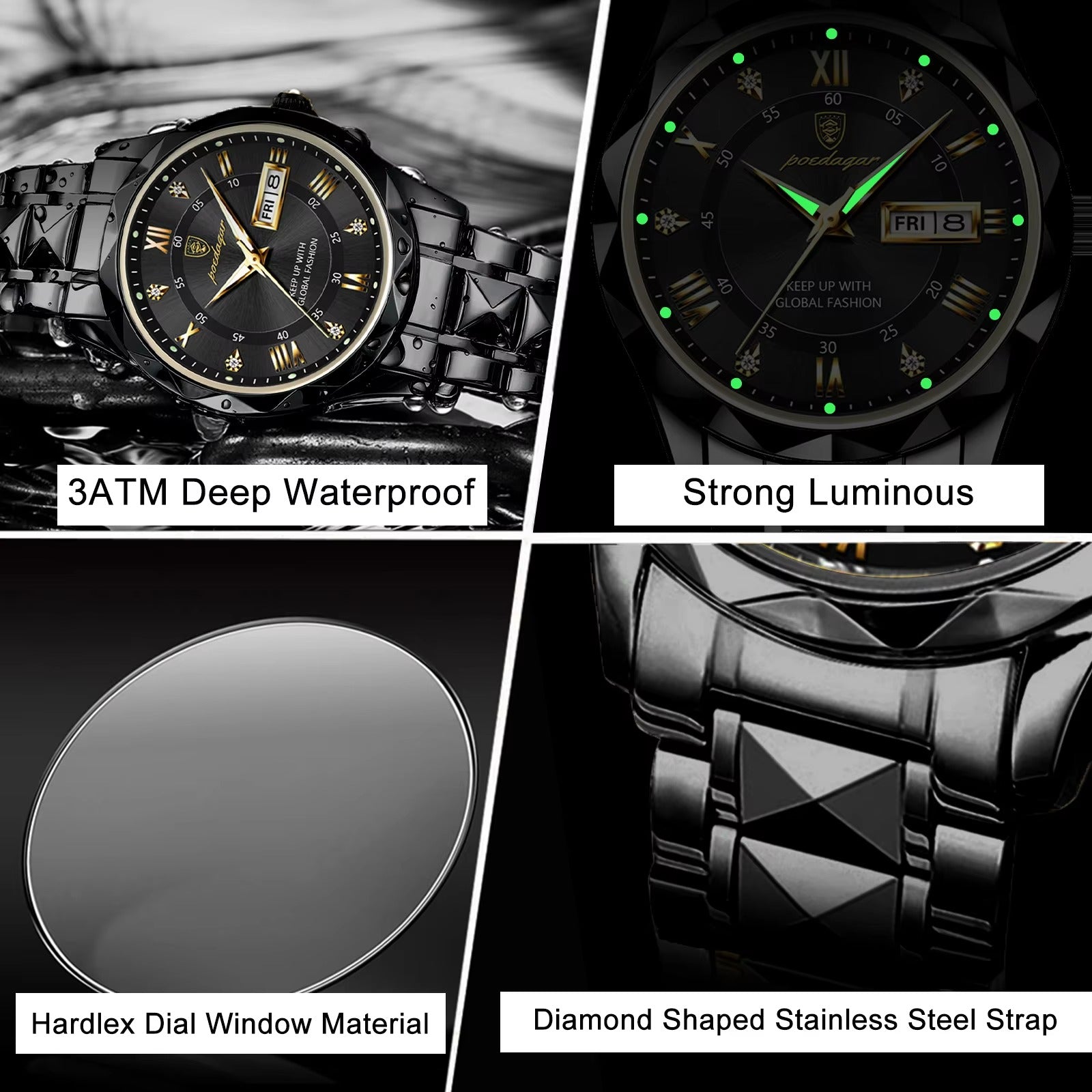 Edelstahl Armbanduhr "Orologio per uomo no.4154" - PITANI