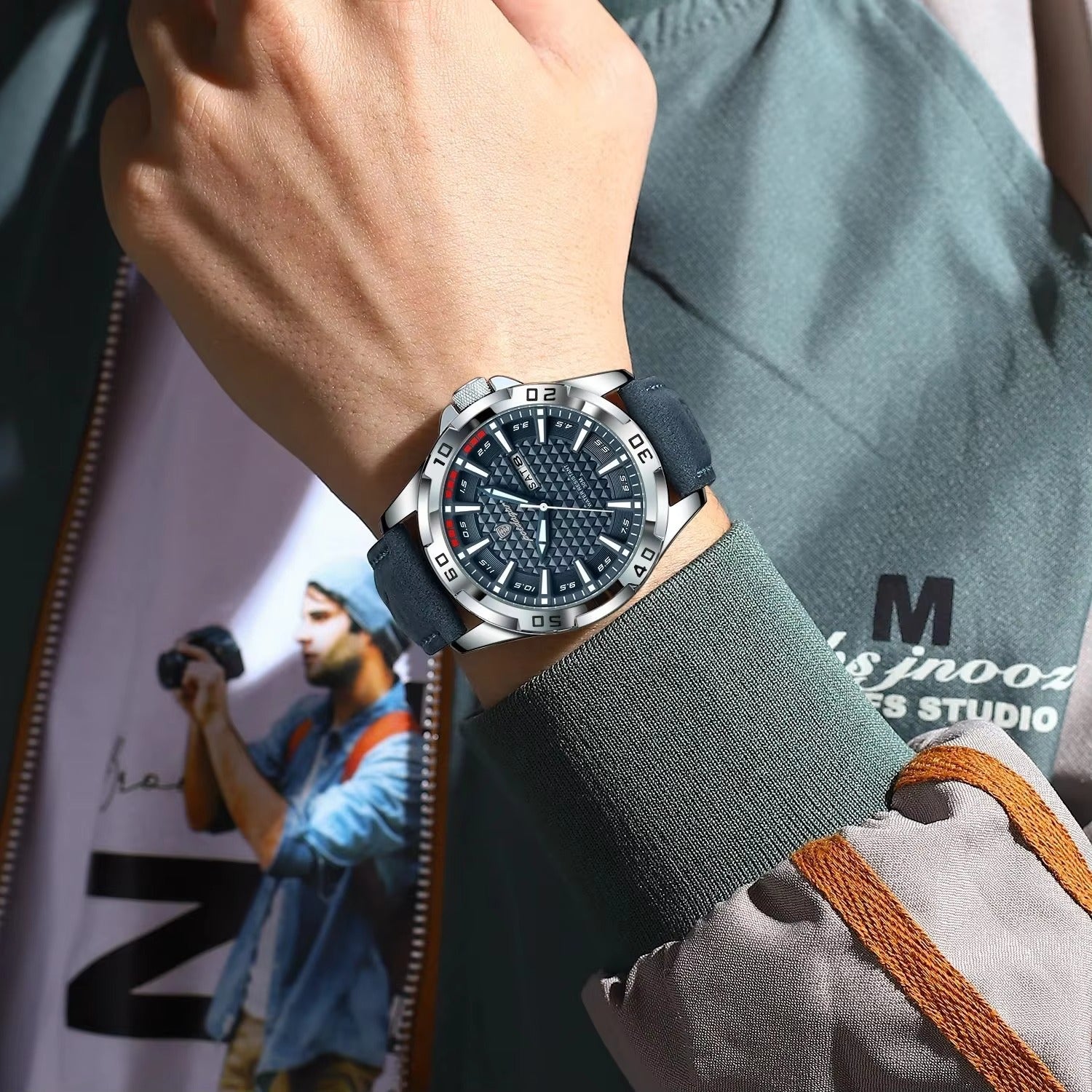 Leder Armbanduhr mit elegantem Ziffernblatt "Orologio Da Polso Da Uomo no.4161" - PITANI