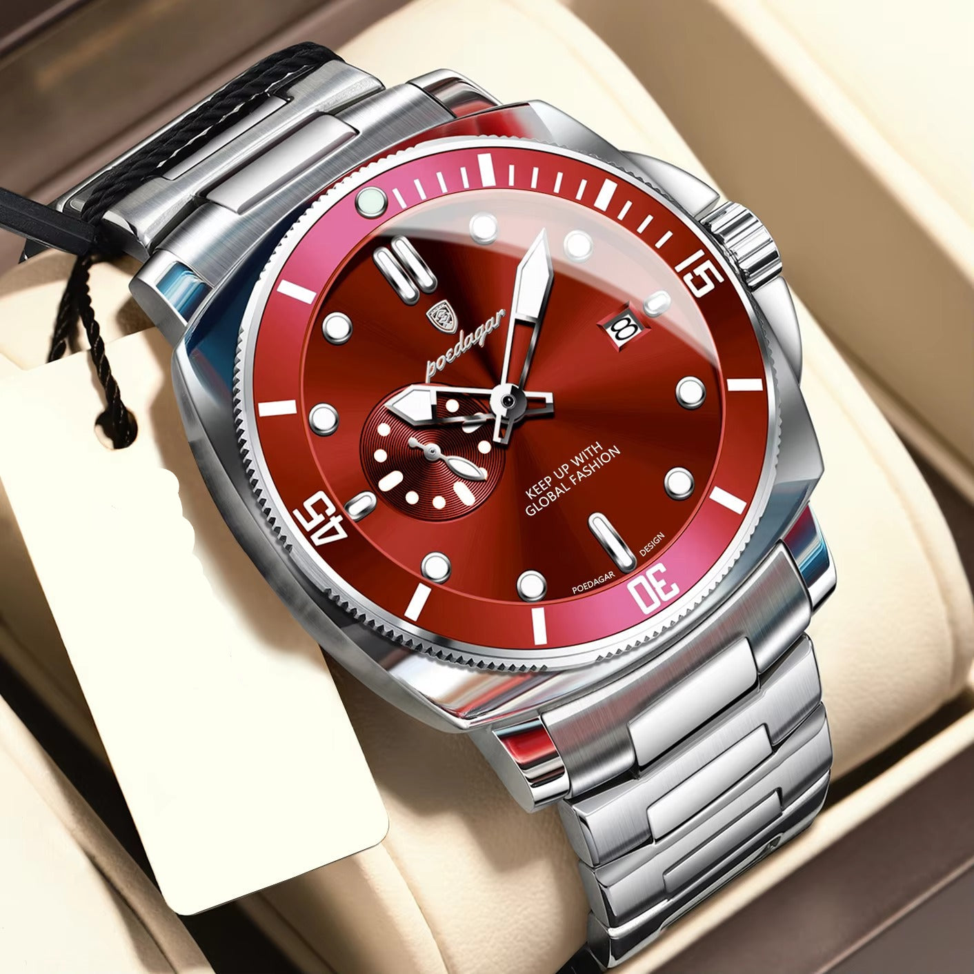 Edelstahl Armbanduhr "Orologio da uomo alla moda no.4152" - PITANI