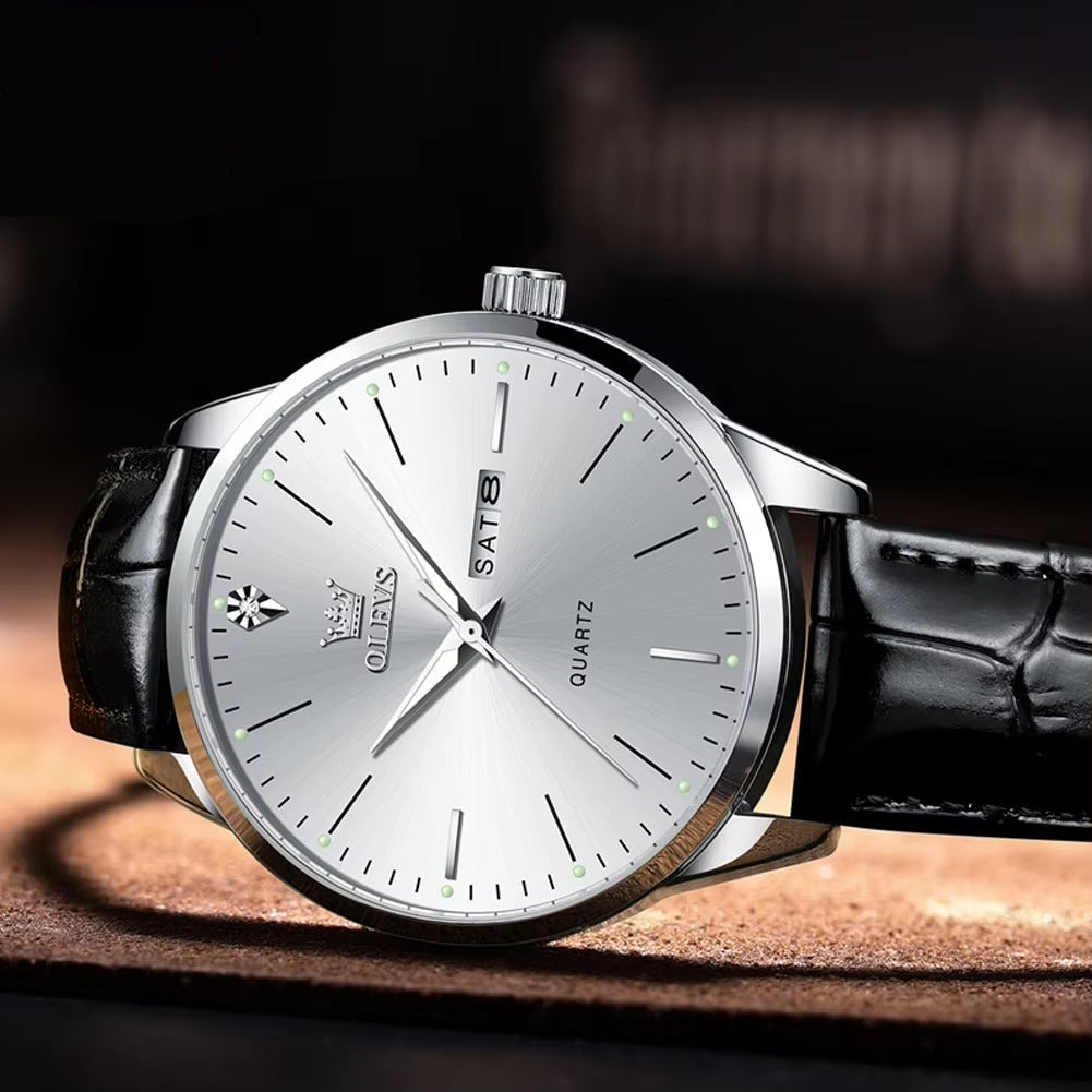 Edelstahl Armbanduhr "Calendario doppio semplice no.4136" - PITANI