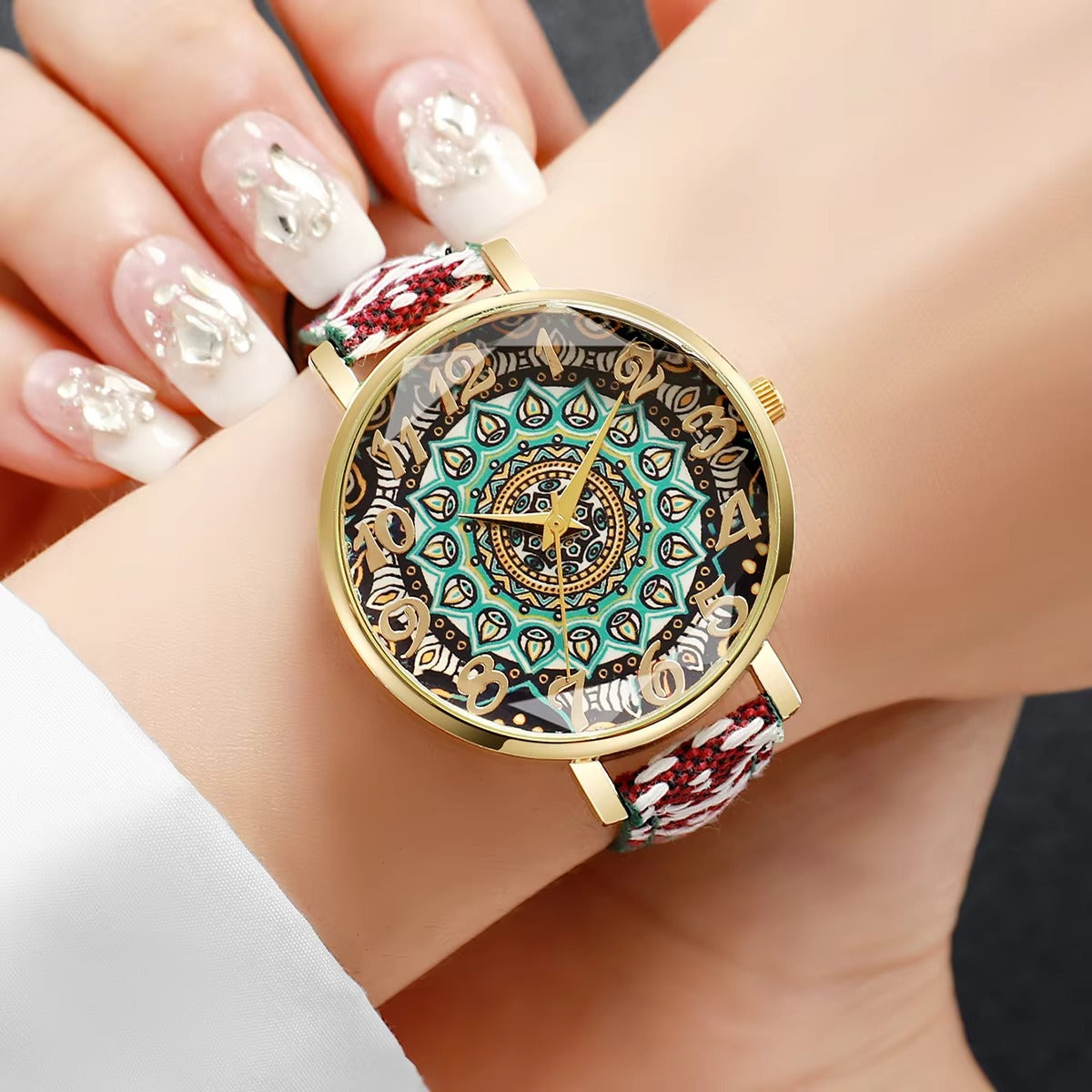 Bunte Farbenfrohe Armbanduhr mit vielen Motiven "Arabo d'epoca no.3210" - PITANI