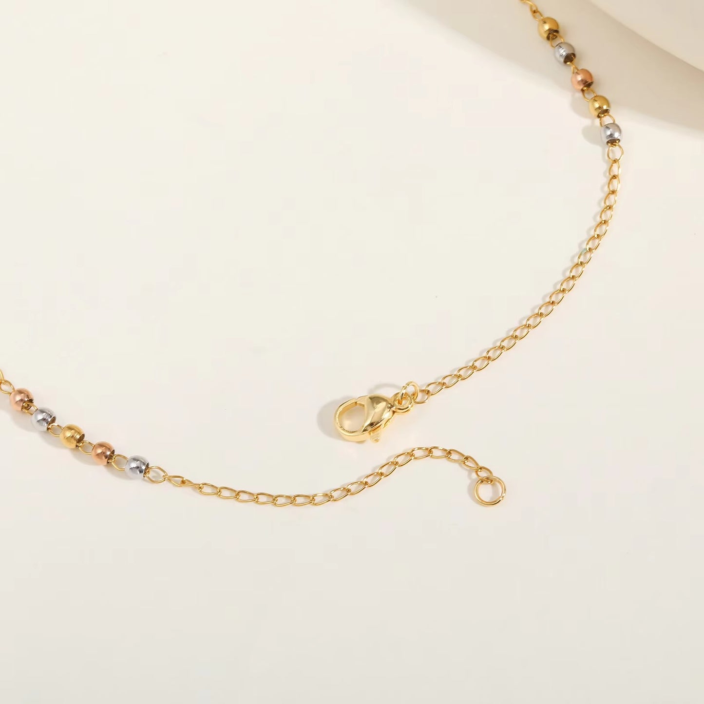 Edelstahl Rosenkranz Halskette "Acciaio inossidabile a forma di Y no.4241" - PITANI