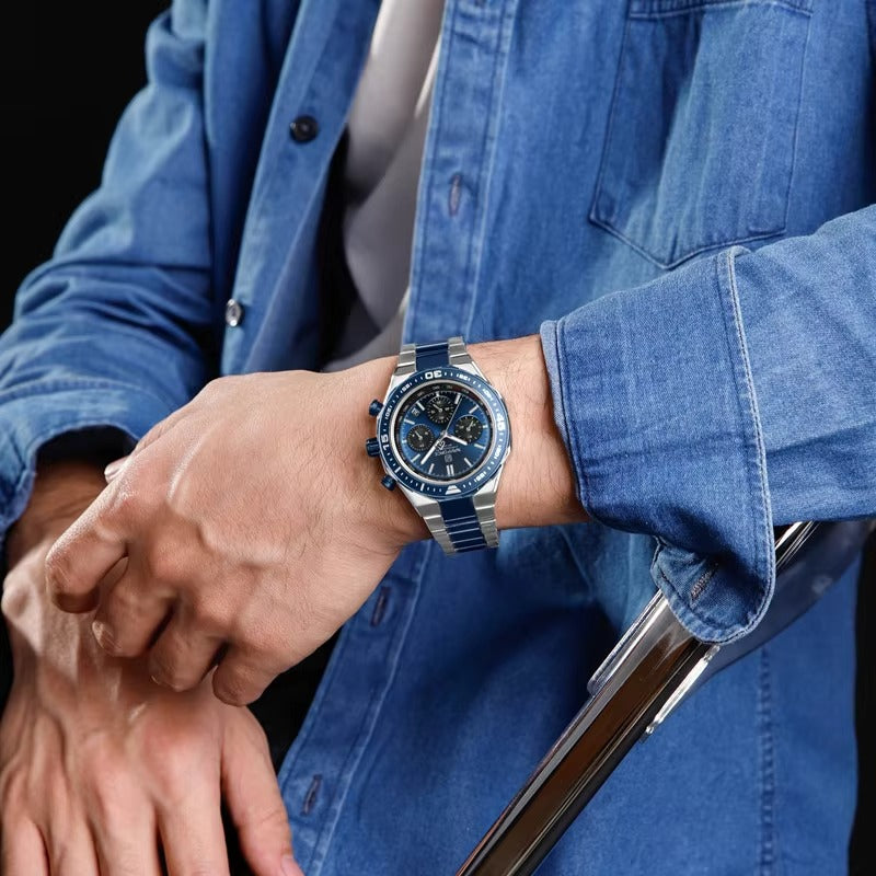 Zeitlos klassische Edelstahl Armbanduhr "Quarzo classico no.5274“ - PITANI