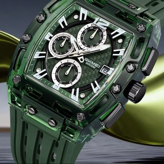 Quadratische Silikon Armbanduhr "Orologio in silicone no.5262“ - PITANI
