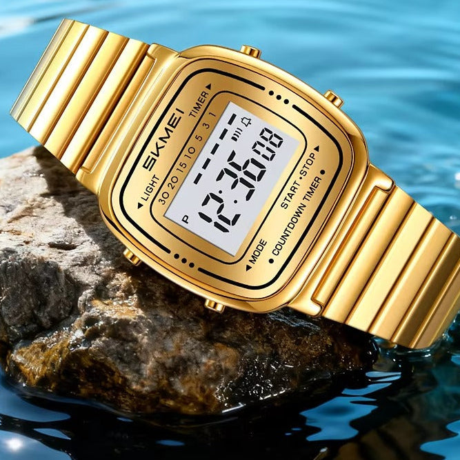 Digitale Edelstahl Armbanduhr "Orologio digitale no.5292“ - PITANI
