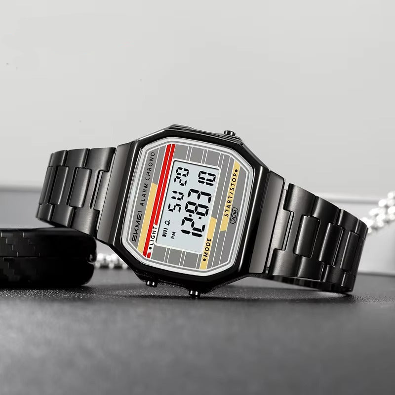 Digitale Edelstahl Armbanduhr "Cronometro digitale no.5227“ - PITANI