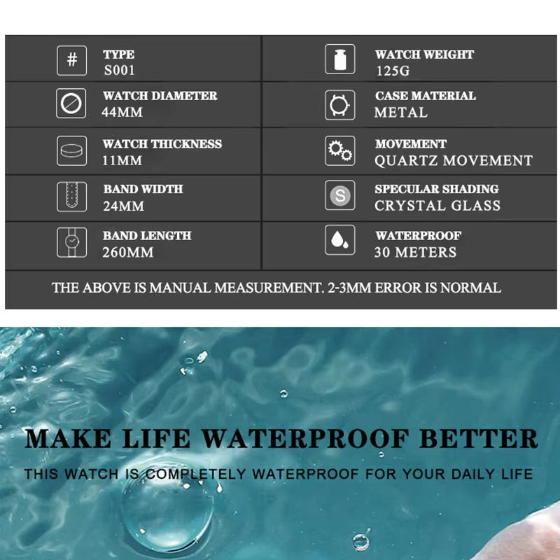 Edelstahl Armbanduhr "Moda Casual militare no.4119" - PITANI