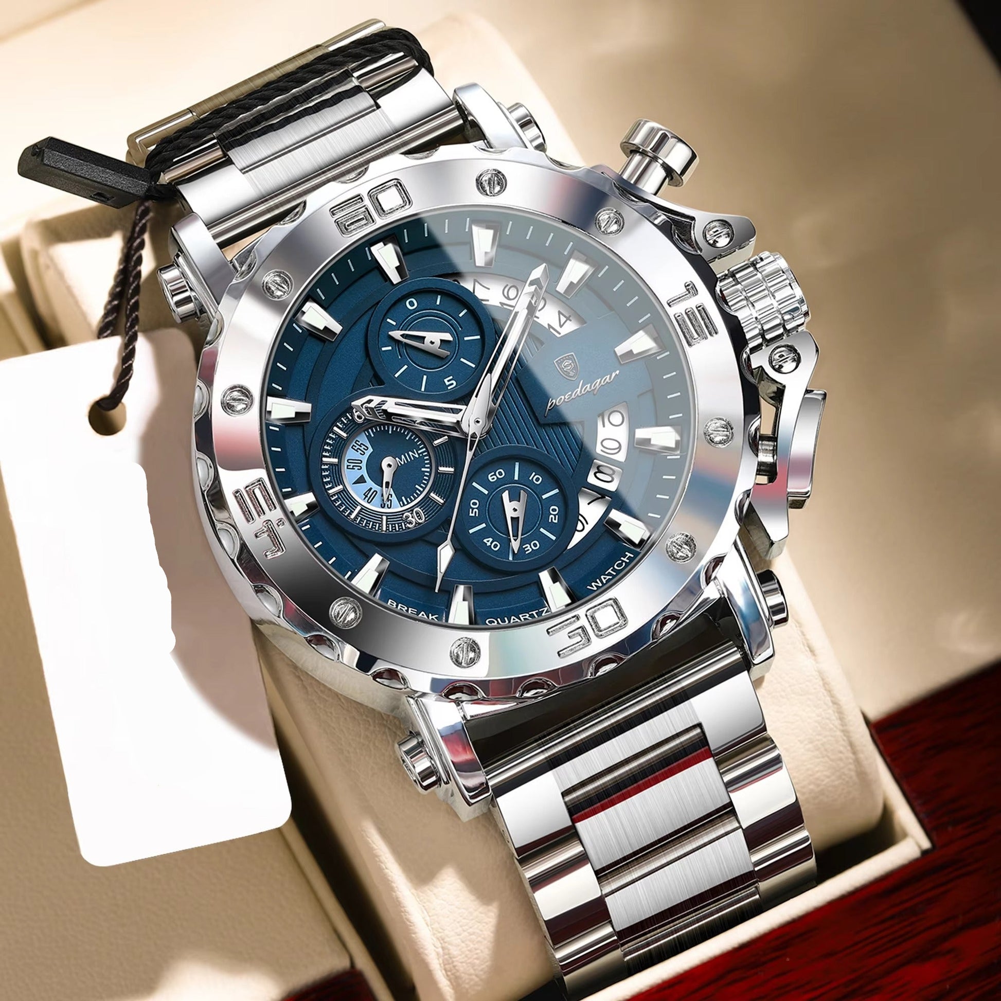 Edelstahl Armbanduhr "Calendario Luminoso no.5269“ - PITANI
