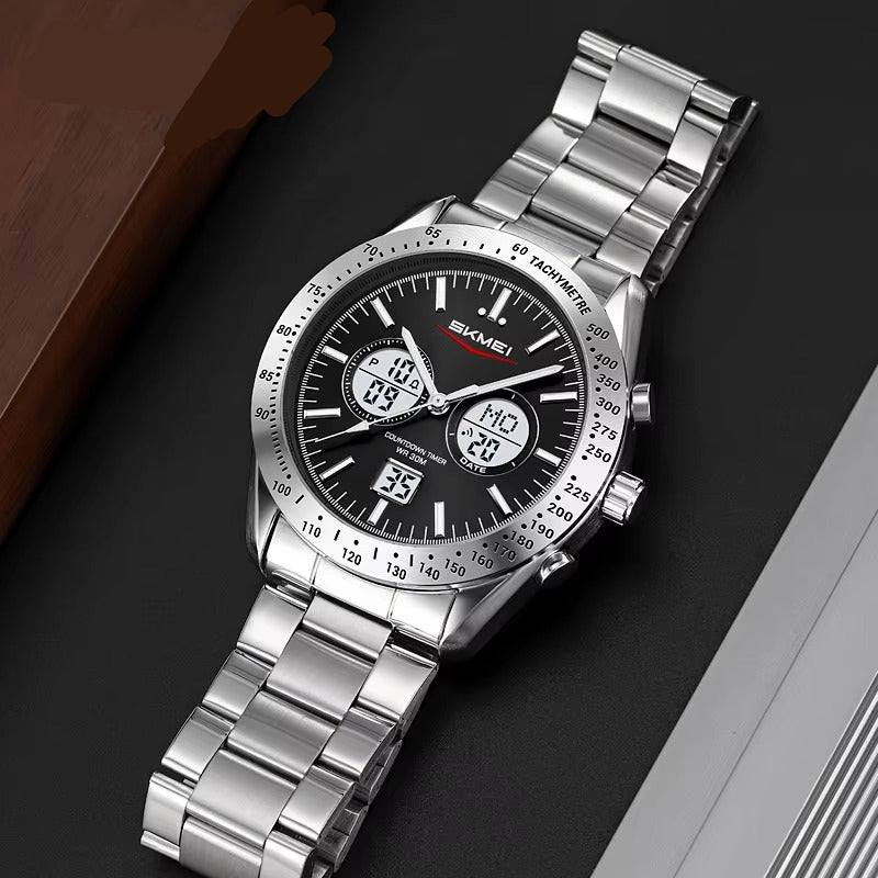 Edelstahl Armbanduhr "Doppio display no.5255“ - PITANI