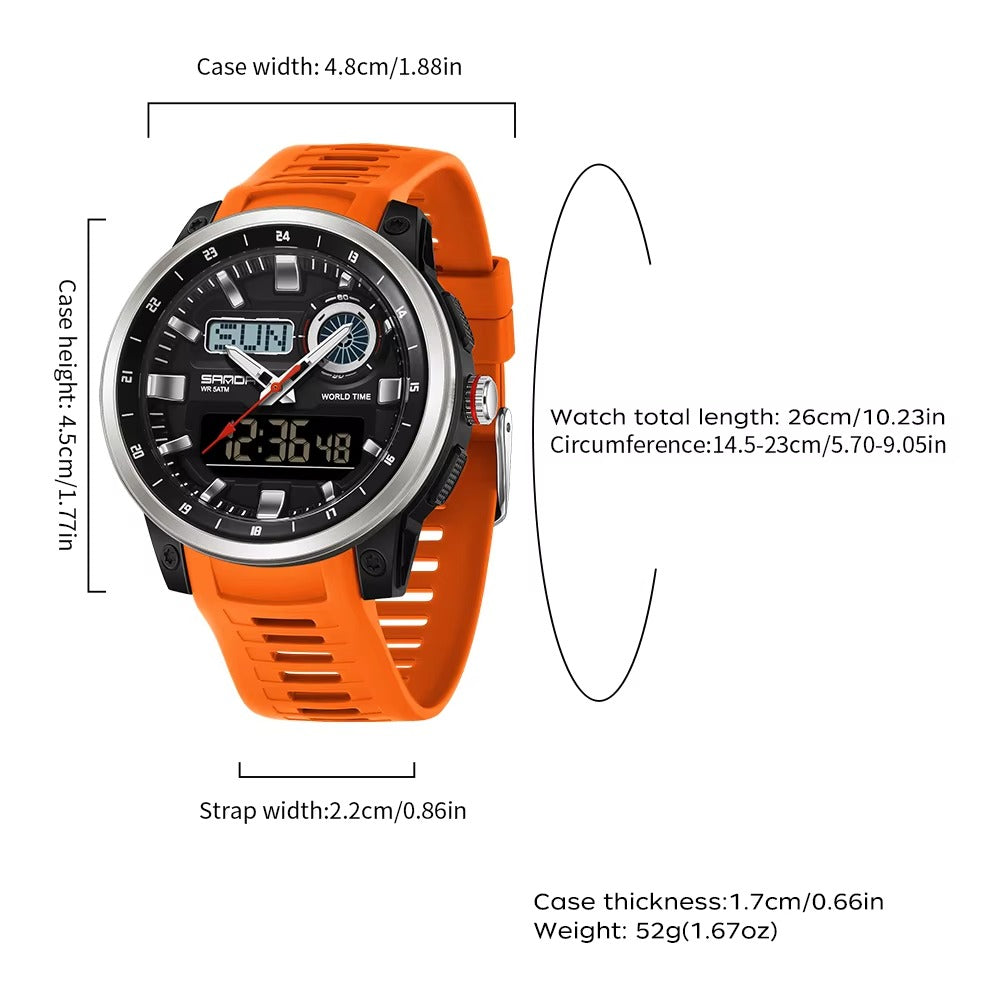 Sportliche Silikon Armbanduhr "Elettronica sportiva no.5257“ - PITANI