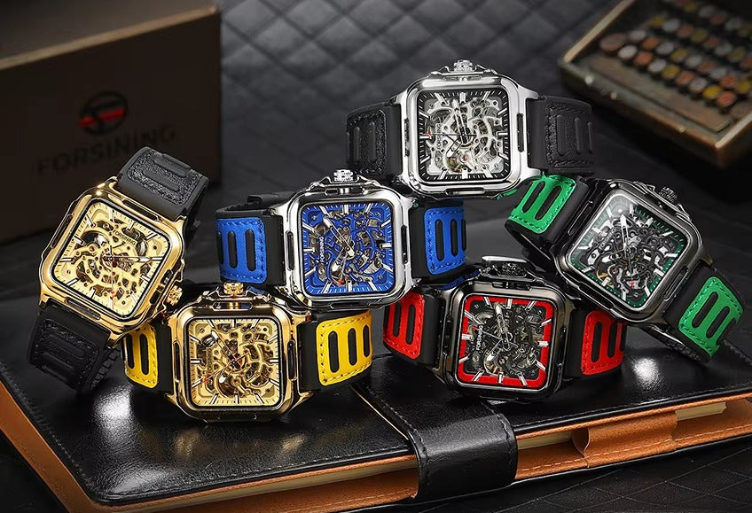Quadratische Automatik Armbanduhr "Militare di acciaio no.5290“ - PITANI