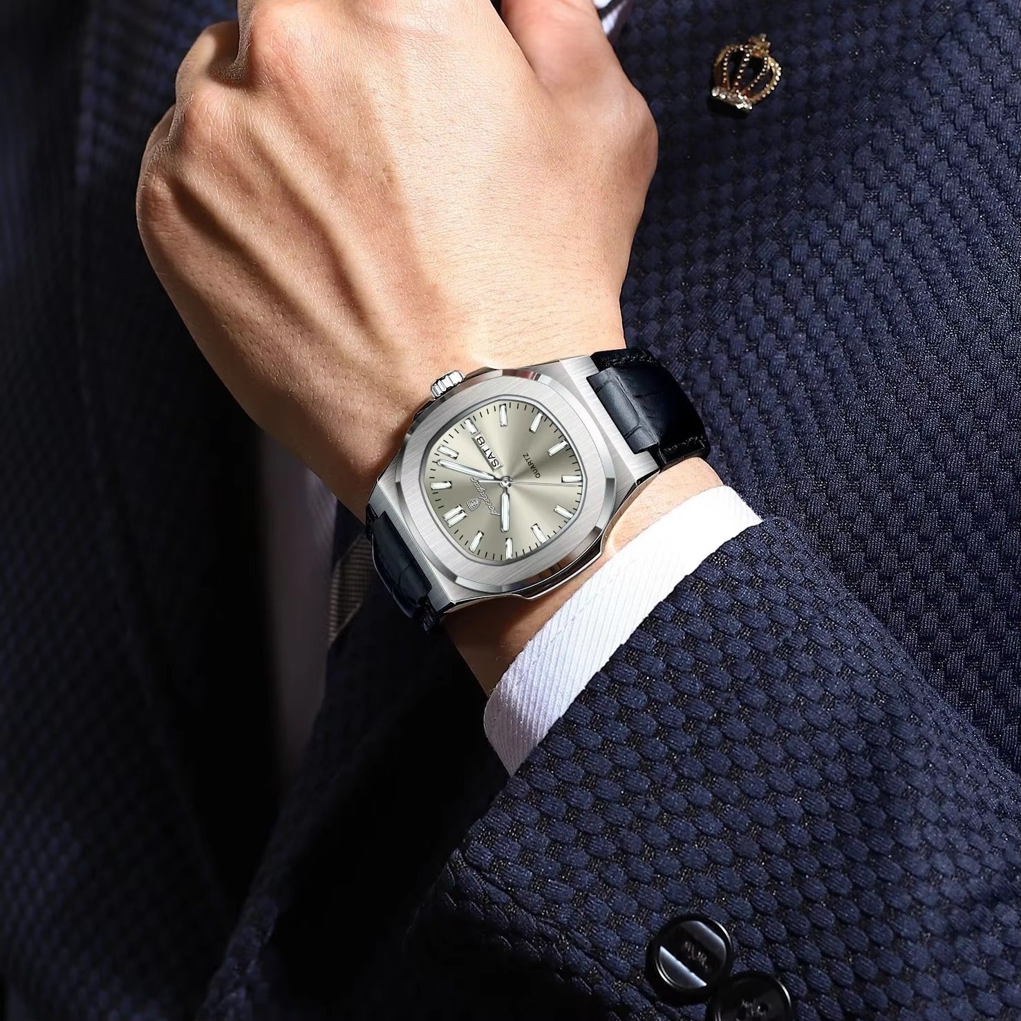 Leder Armbanduhr "Calendario settimanale no.4159" - PITANI