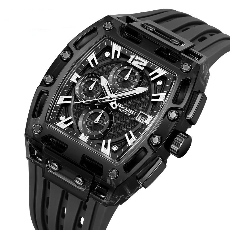 Quadratische Silikon Armbanduhr "Orologio in silicone no.5262“ - PITANI
