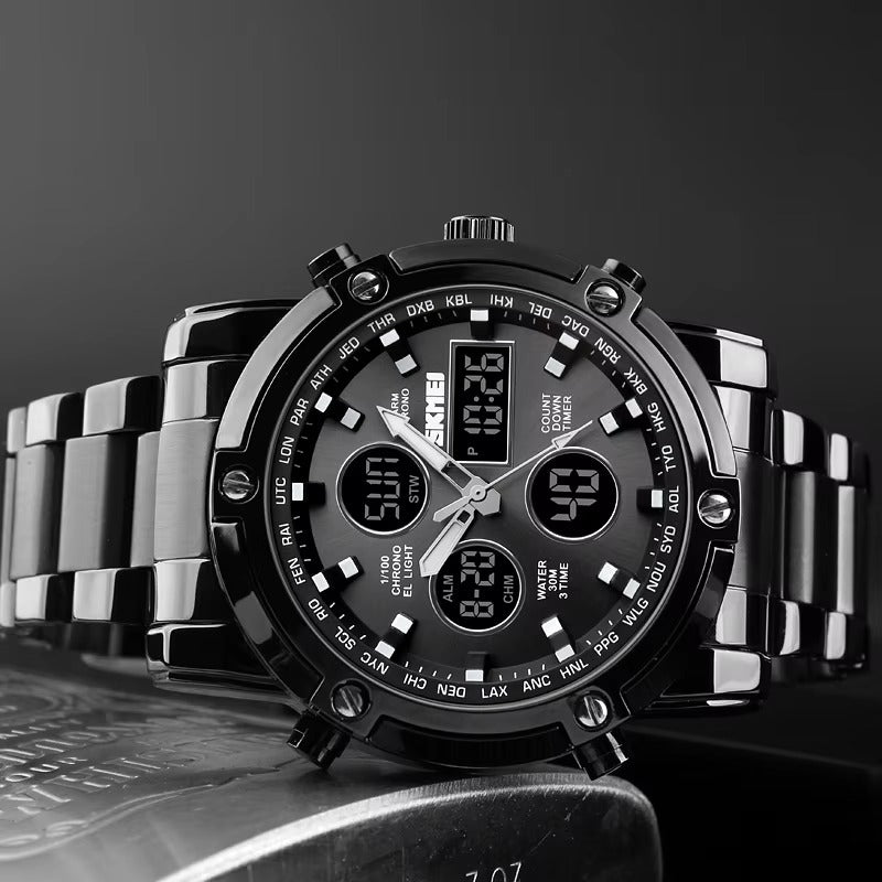 Außergewöhnliche Edelstahl Armbanduhr "Movimento al quarzo no.5275“ - PITANI