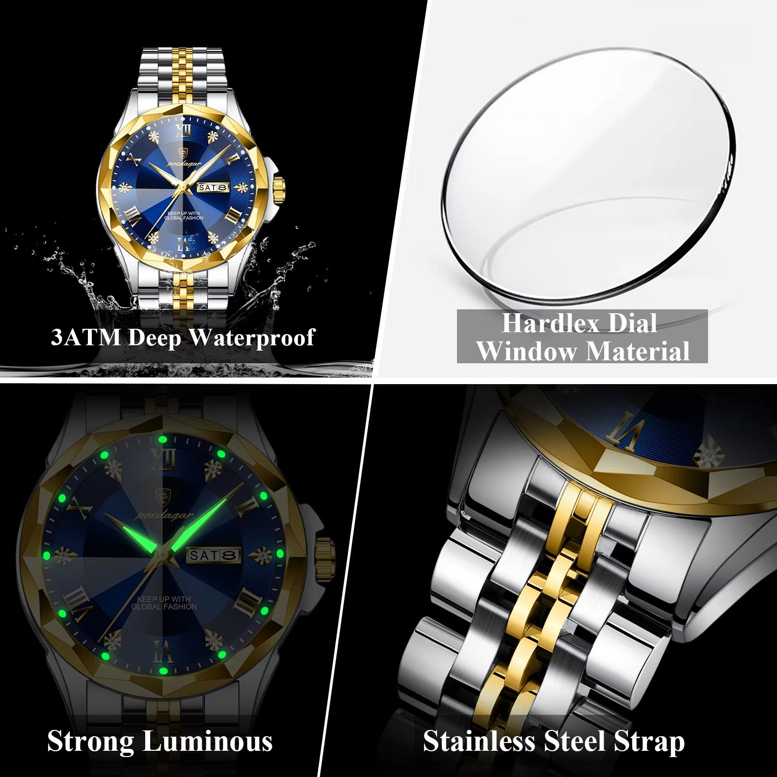 Elegante Edelstahl Business Armbanduhr "Orologio da polso no.5271“ - PITANI