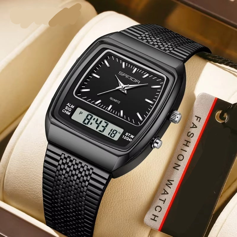 Edelstahl Armbanduhr "Doppio movimento no.5255“ - PITANI