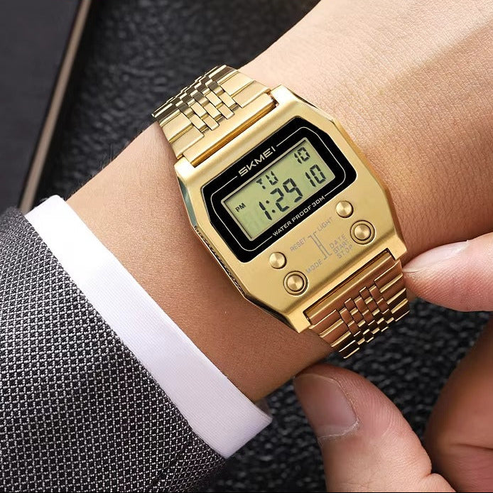 VORLAGE HERREN Edelstahl Armbanduhr "Allarme elettronico no.5242“ - PITANI