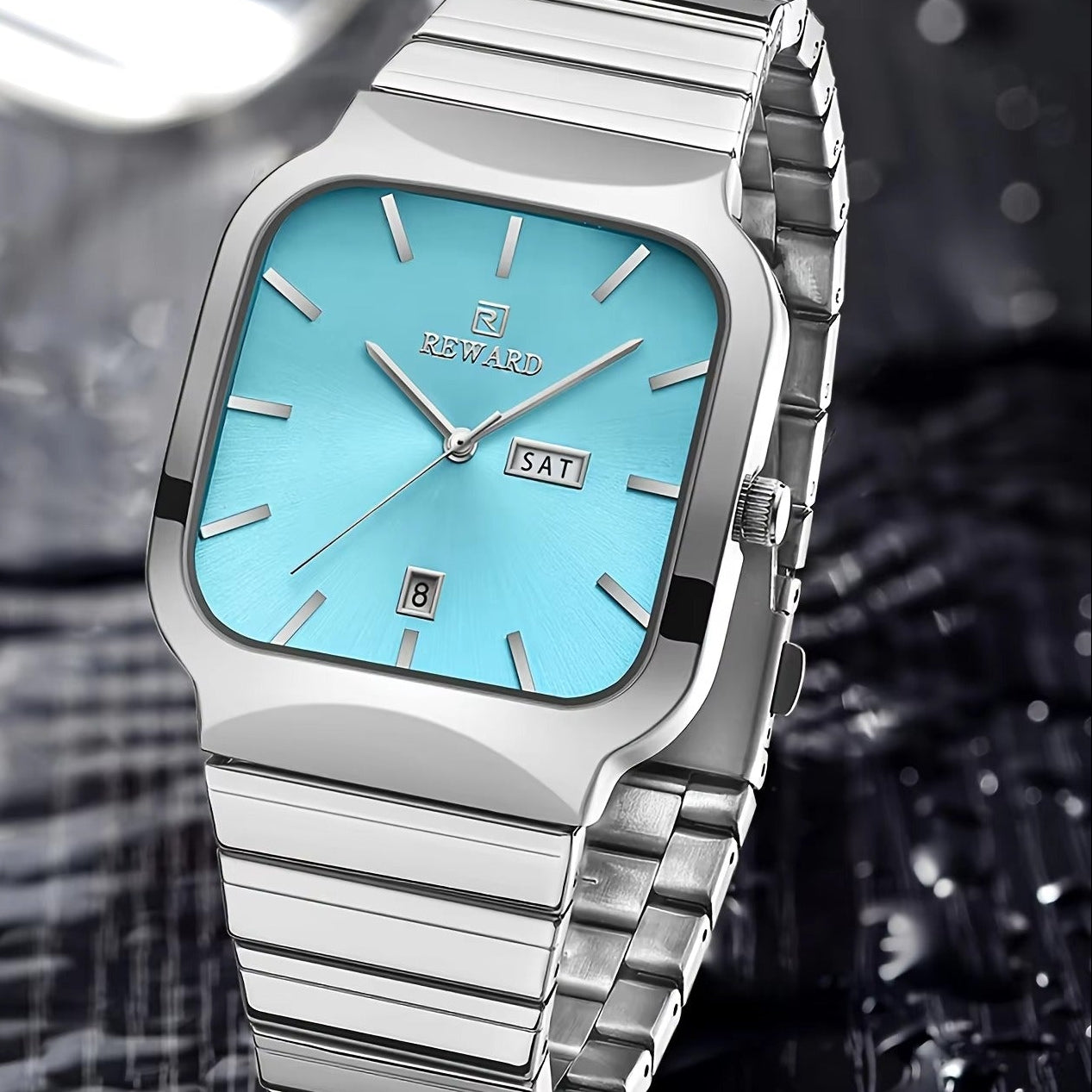 Moderne kantige Edelstahl Armbanduhr "Sport alla moda no.5178" - PITANI