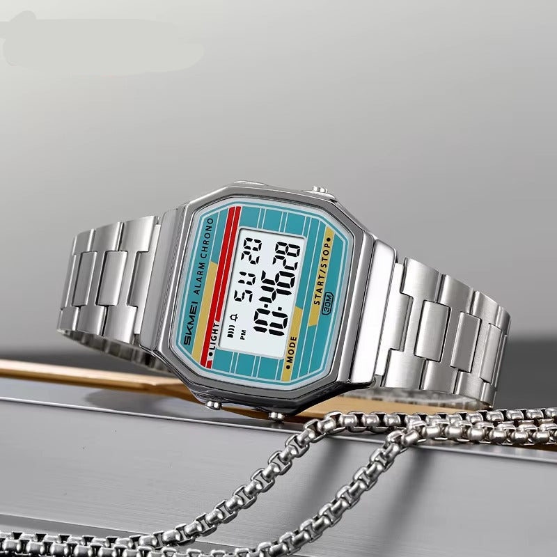 Digitale Edelstahl Armbanduhr "Cronometro digitale no.5227“ - PITANI