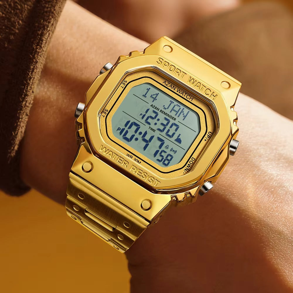Digitale Edelstahl Armbanduhr "Data LED no.5291“ - PITANI