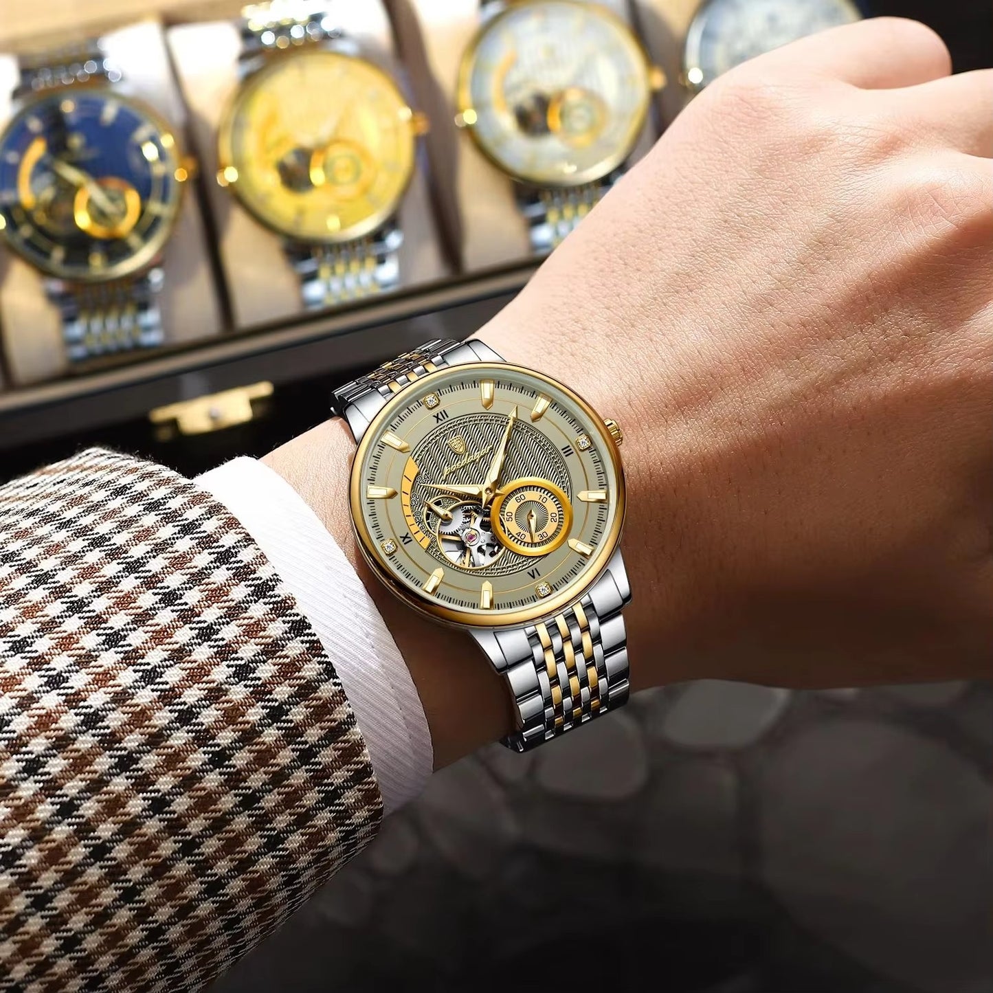 Edelstahl Automatik Armbanduhr "Meccanica automatica no.5242“ - PITANI