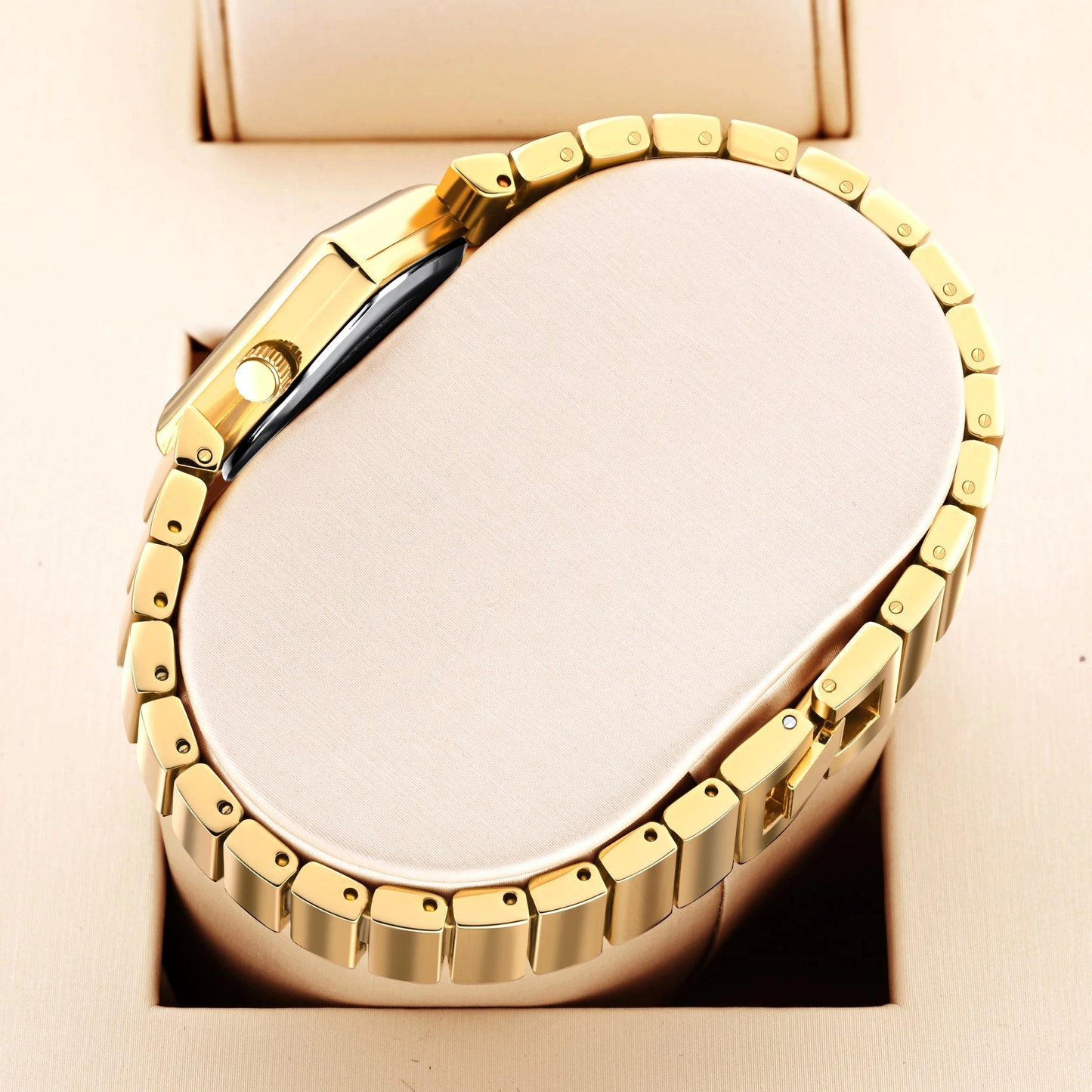 Viereckige elegante Edelstahl Armbanduhr "Resistente ai graffi no.3212" - PITANI