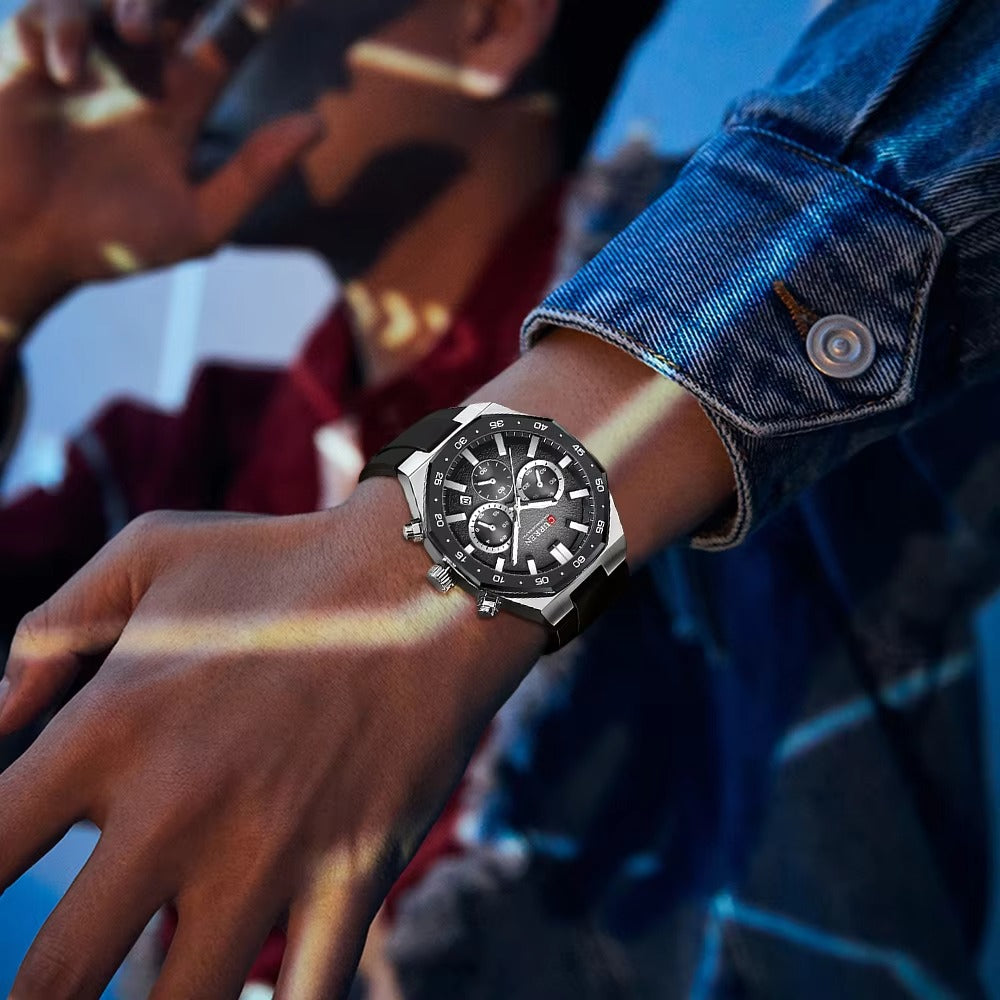 Zeitlose Silikonband Armbanduhr "Quarzo belle chiaro no.5223“ - PITANI