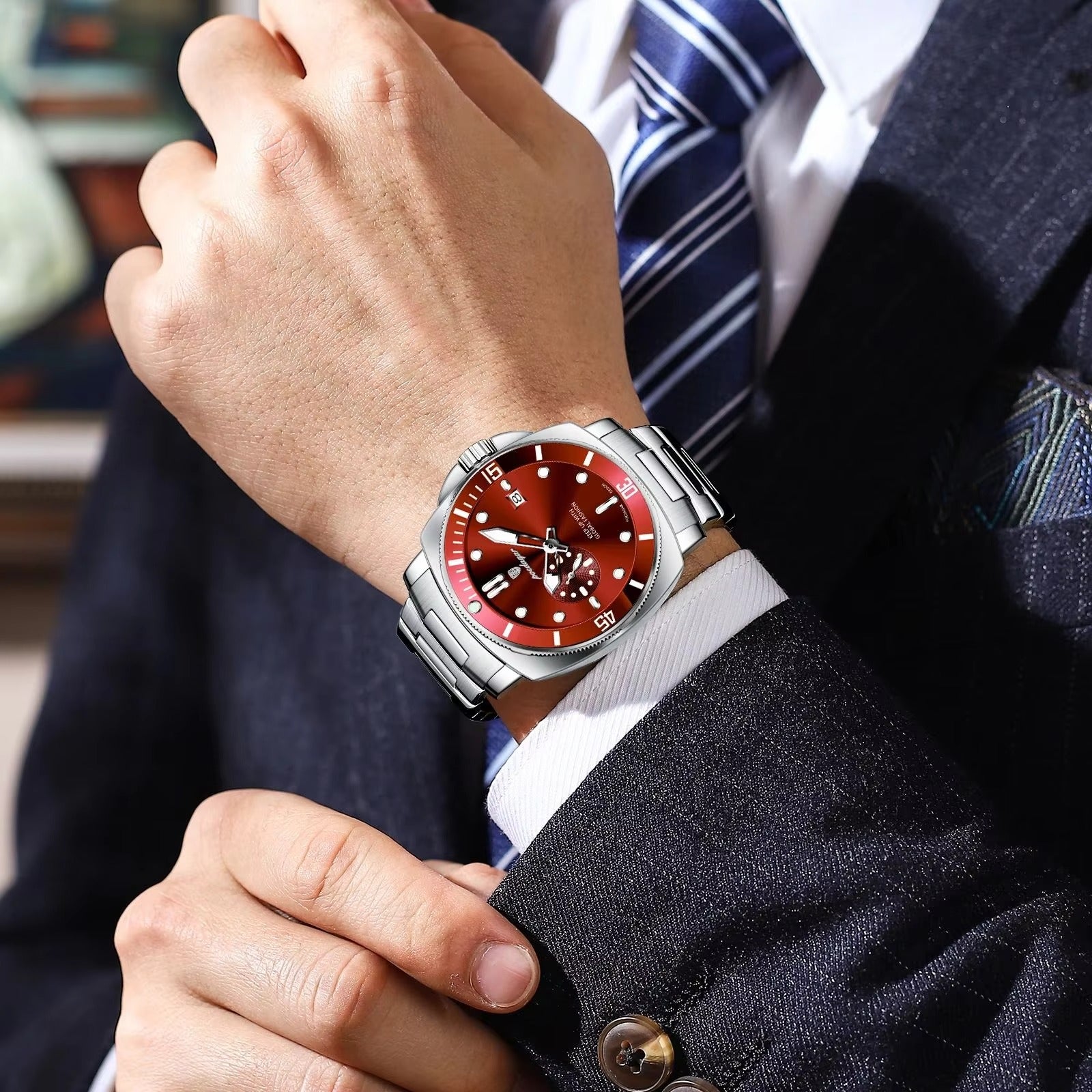 Edelstahl Armbanduhr "Orologio da uomo alla moda no.4152" - PITANI