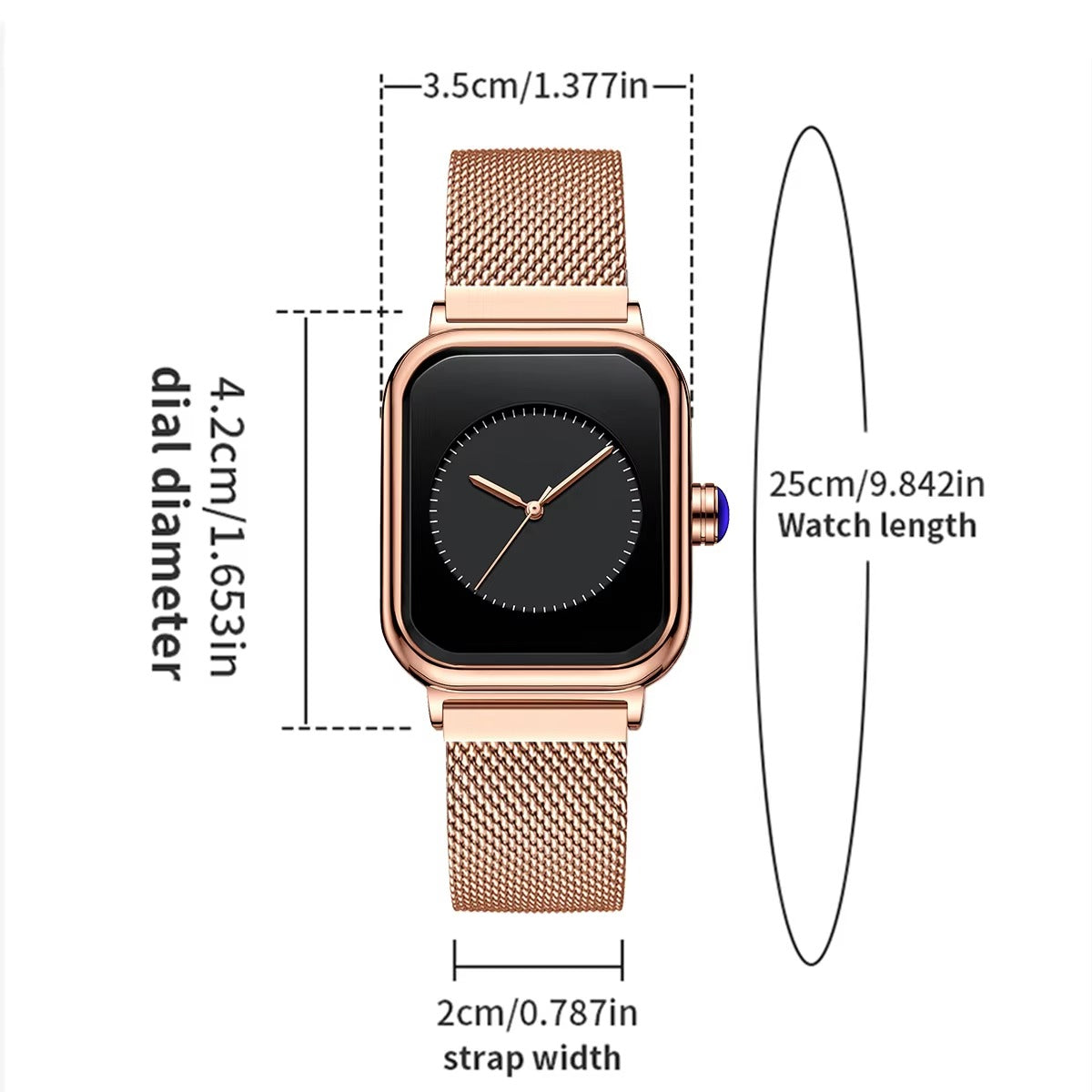 Quadratische Armbanduhr mit außergewöhnlichem Ziffernblatt "Piazza delle Donne no.5130" - PITANI