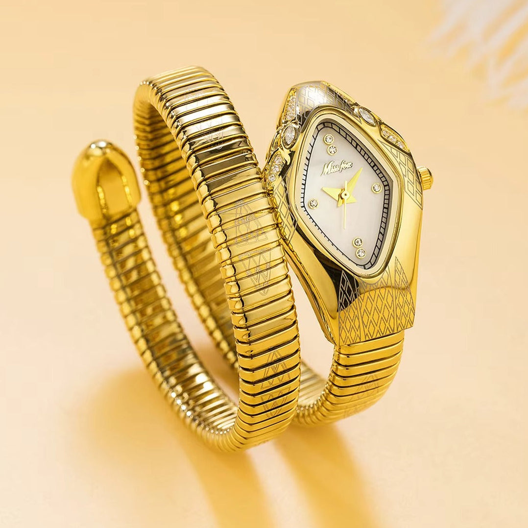 Schlangenförmige Edelstahl Armbanduhr "Orologio del grande belle no.5125" - PITANI