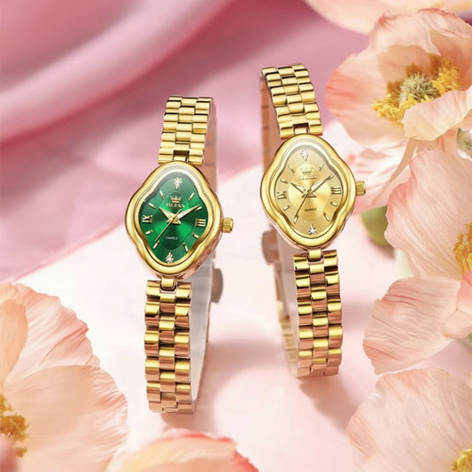 Sanft abgerundete polygonale Edelstahl Armbanduhr in Kissengehäuse Form "Acciaio solido no.3221" - PITANI