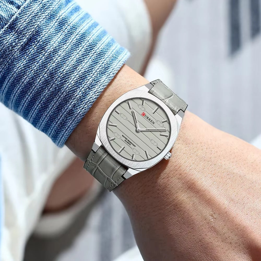 Minimalistisch moderne Leder Armbanduhr "Sottile alla moda no.5224“ - PITANI