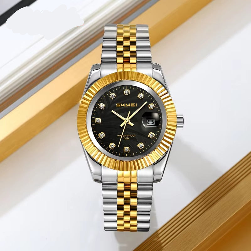 Elegante Edelstahl Armbanduhr "Orologio verde di Moda no.5306“ - PITANI