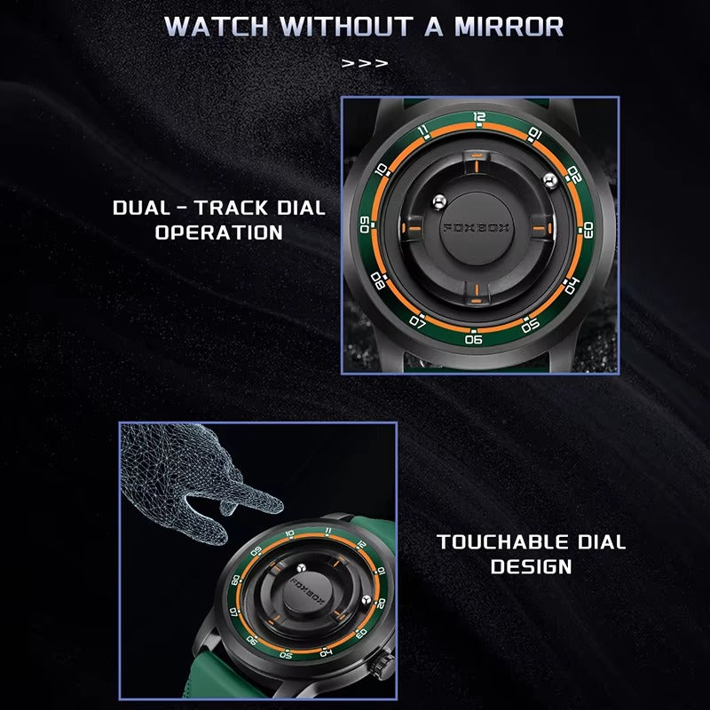 Außergewöhnlich seltene Magnetball Armbanduhr "Puntatore a scorrimento magnetico no.5184" - PITANI