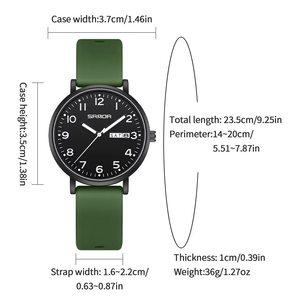 Schlichte minimalistische Armbanduhr "Cinghia in tela no.3246“ - PITANI